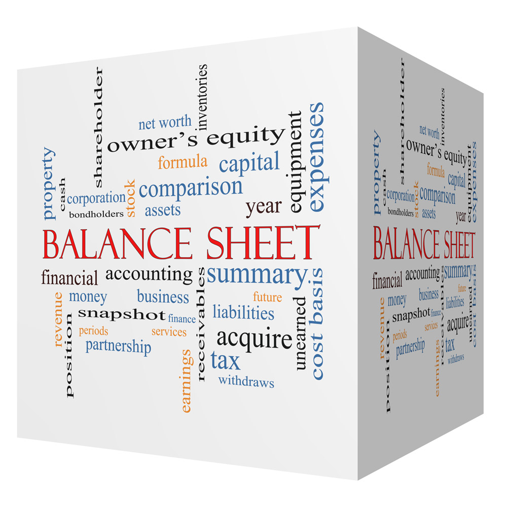 Preparing a Balance sheet for Small Business