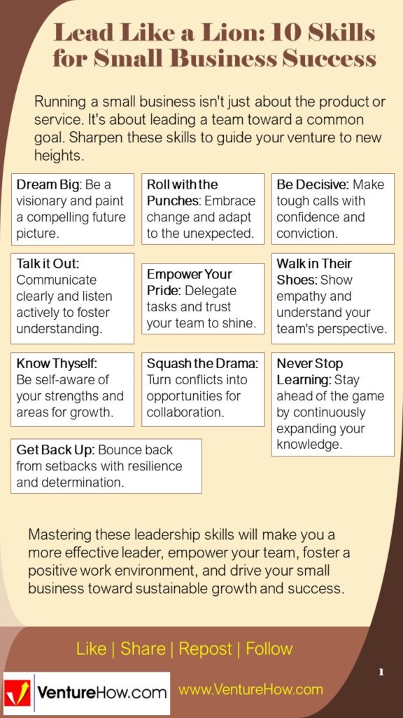 Lead Like a Lion: 10 Skills for Small Business Success