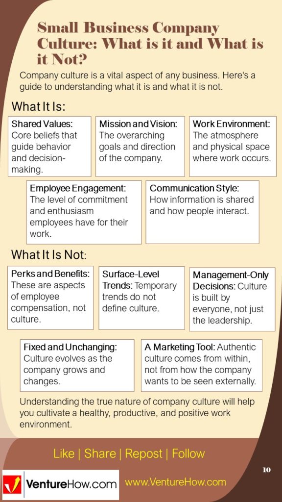 Small Business Company Culture: What is it and What is it Not?