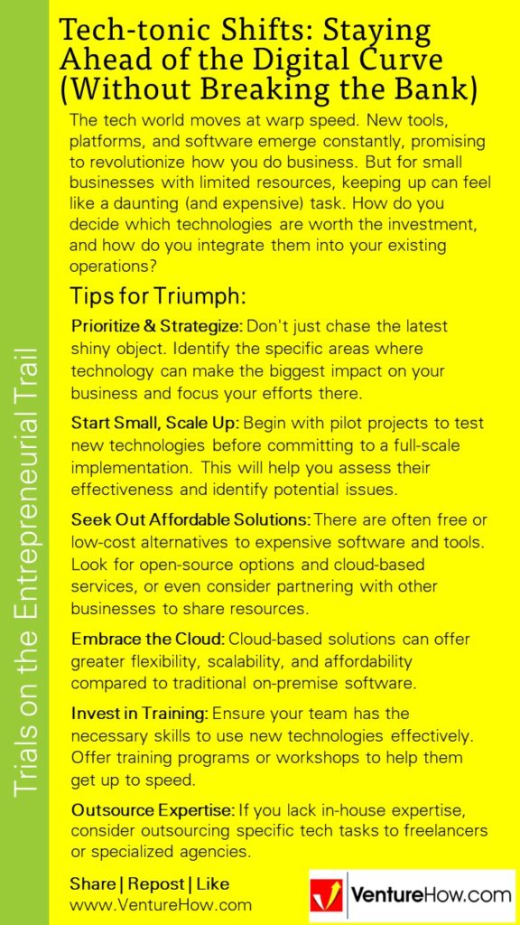 Tech-tonic Shifts: Staying Ahead of the Digital Curve (Without Breaking the Bank)