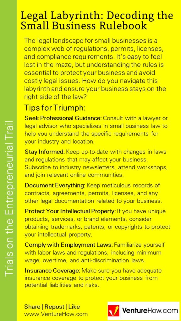 Legal Labyrinth: Decoding the Small Business Rulebook