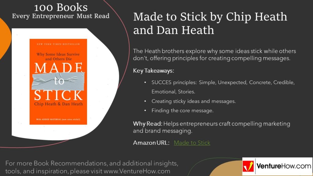 Made to Stick by Chip Heath and Dan Heath