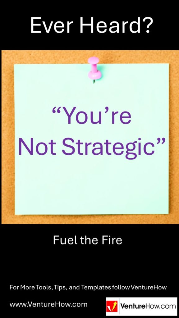 You're not strategic