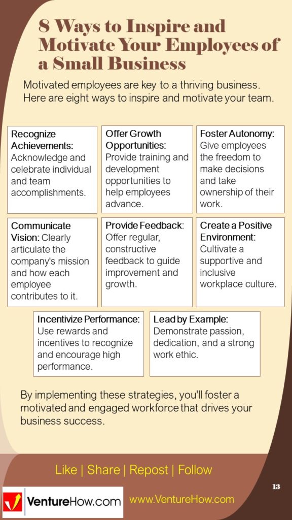 8 Ways to Inspire and Motivate Your Employees of a Small Business