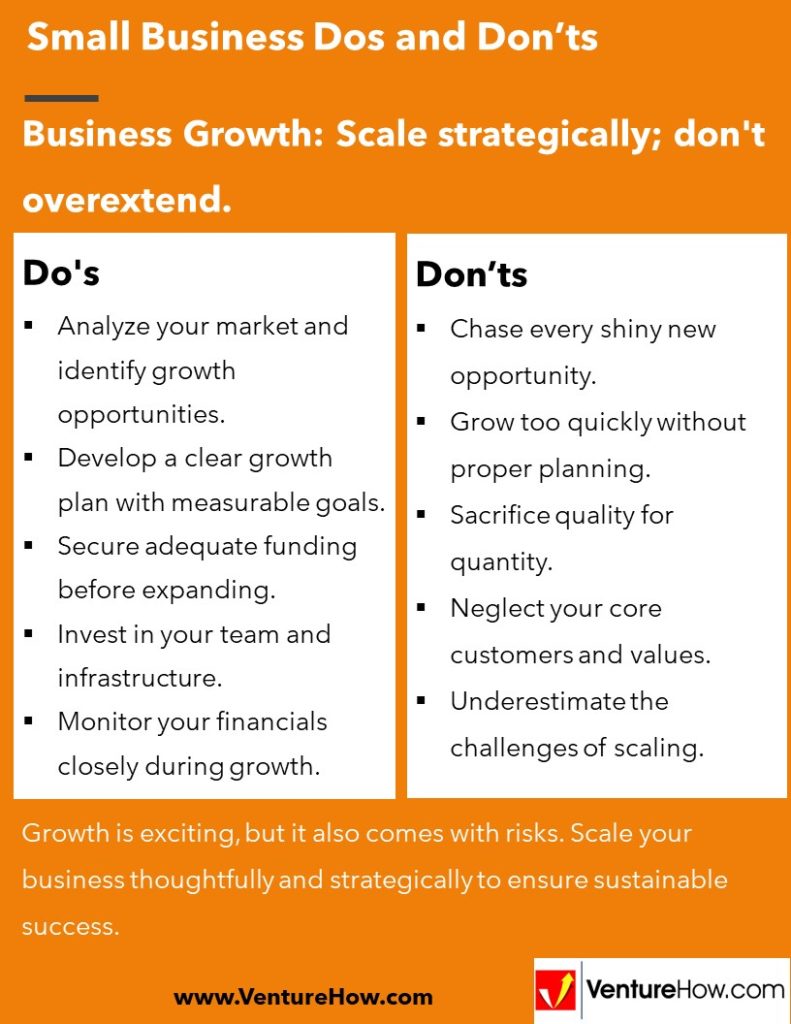 Business Growth: Scale strategically; don't overextend.