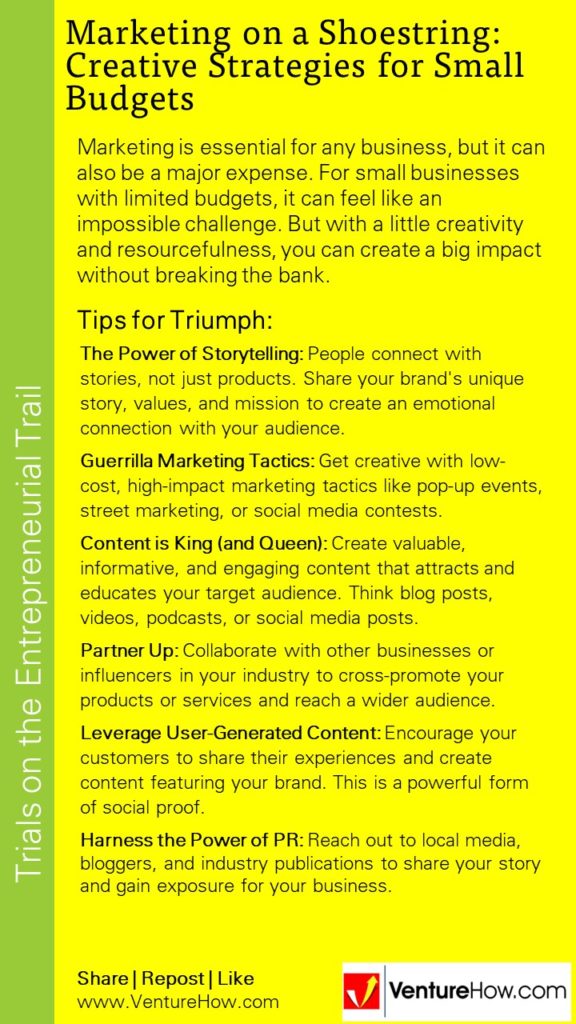Marketing on a Shoestring: Creative Strategies for Small Budgets