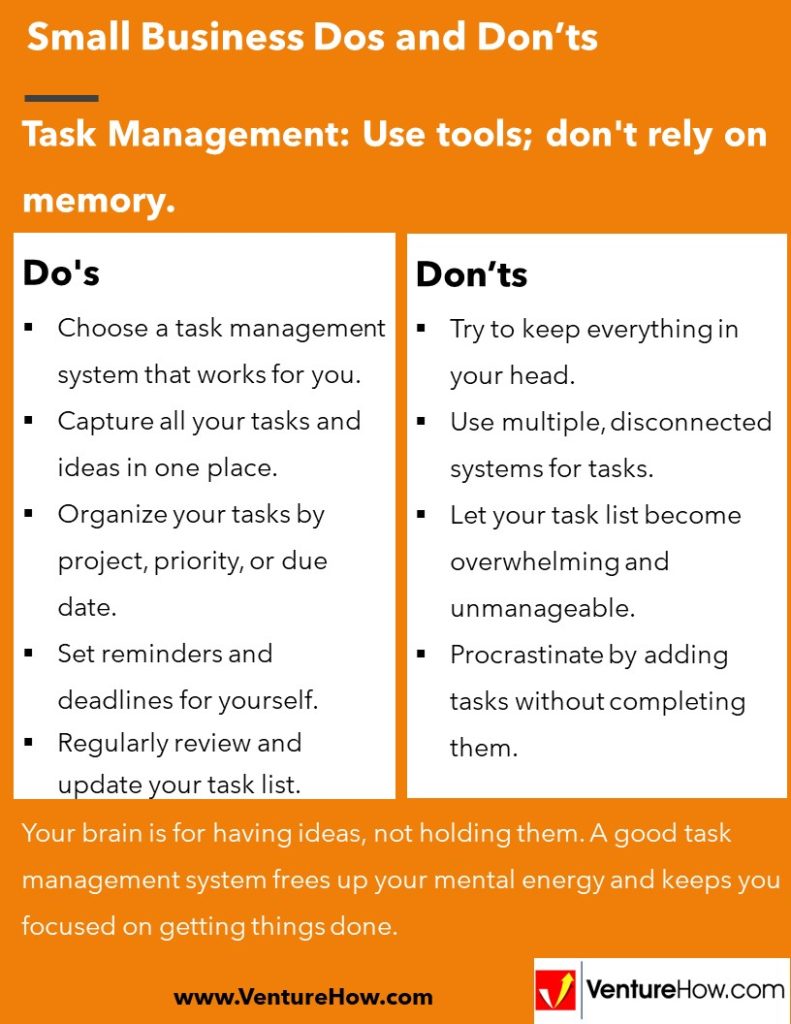 Task Management: Use tools; don't rely on memory.
