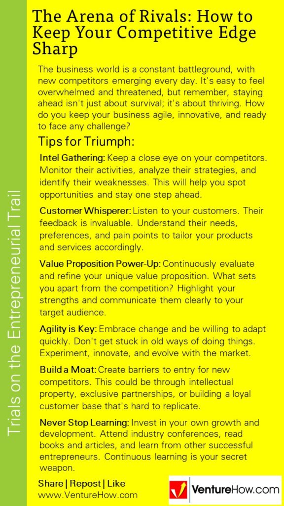 The Arena of Rivals: How to Keep Your Competitive Edge Sharp