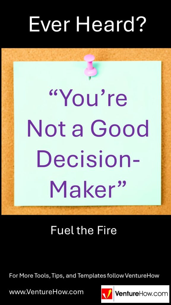 You're Not a Good Decision-Maker