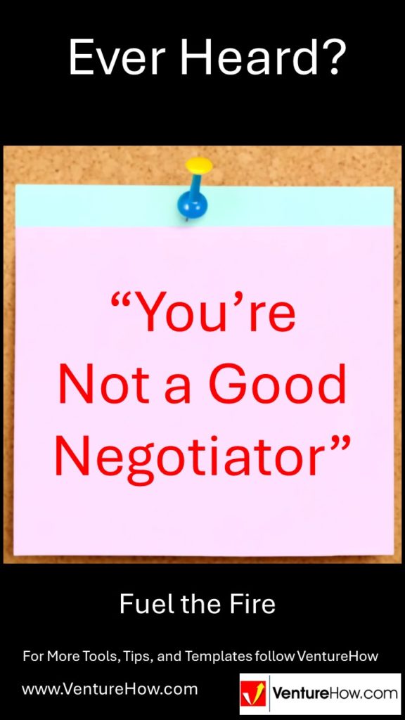 You're Not a Good Negotiator