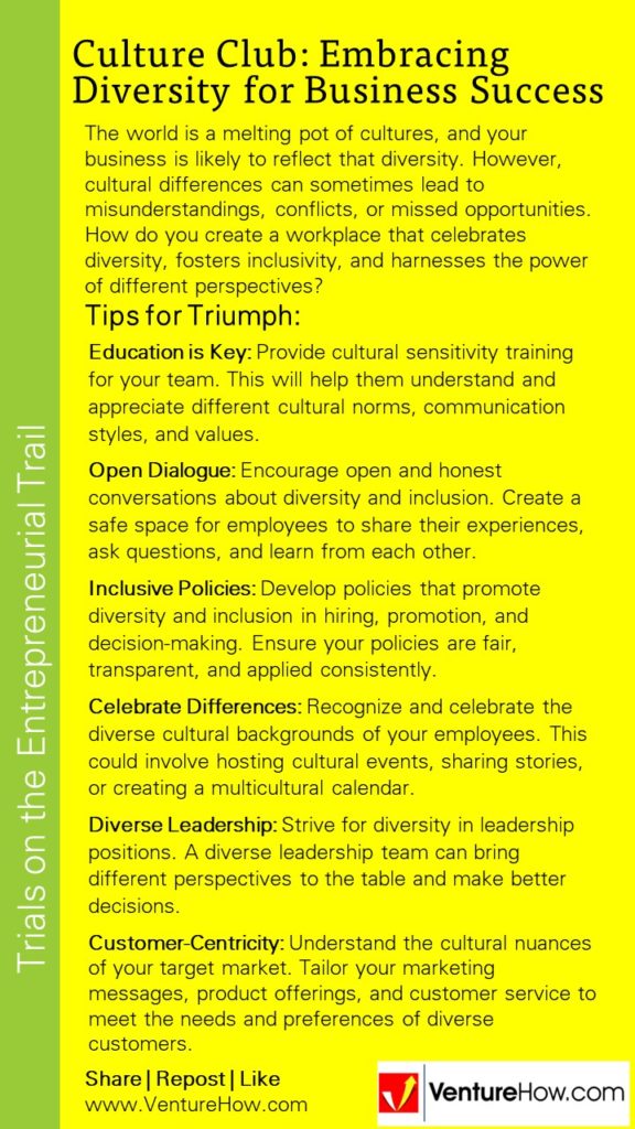 Culture Club: Embracing Diversity for Business Success