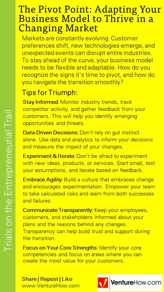 The Pivot Point: Adapting Your Business Model to Thrive in a Changing Market