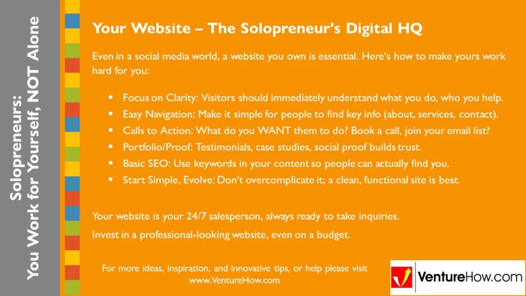 Solopreneurs: You Work For Yourself, Not Alone. Your Website – The Solopreneur's Digital HQ