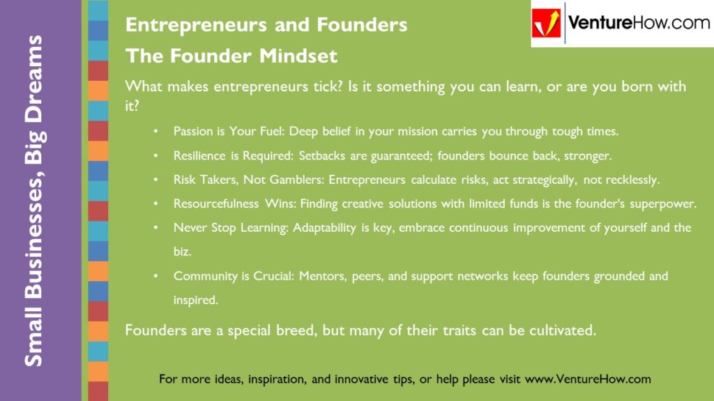 Entrepreneurs and Founders
