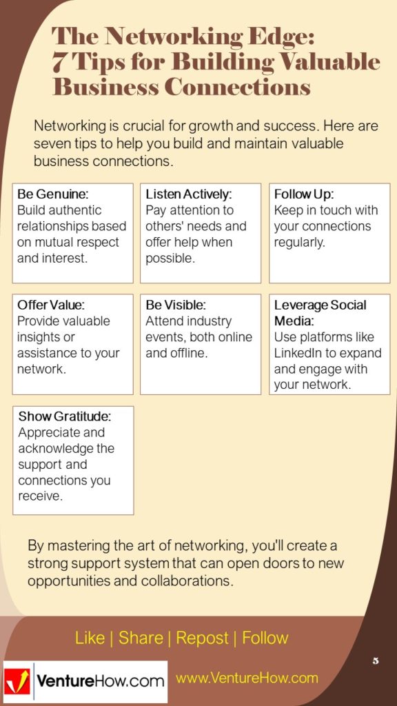 The Networking Edge: 7 Tips for Building Valuable Business Connections