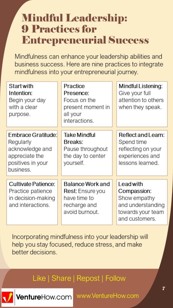 Mindful Leadership: 9 Practices for Entrepreneurial Success