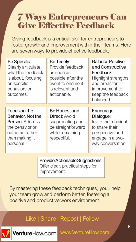 7 Ways Entrepreneurs Can Give Effective Feedback