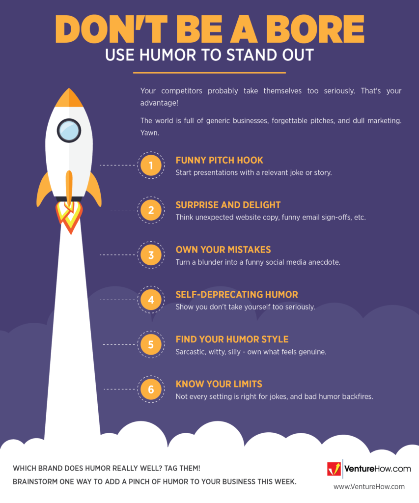 Don't Be a Bore: Use Humor to Stand Out