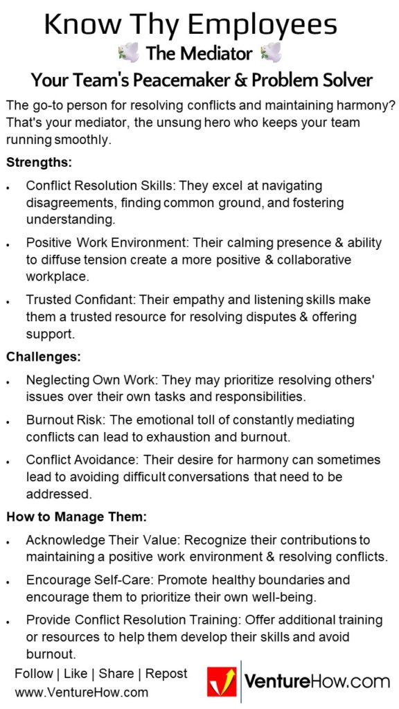 🕊️ The Mediator: Your Team's Peacemaker and Problem Solver 🕊️