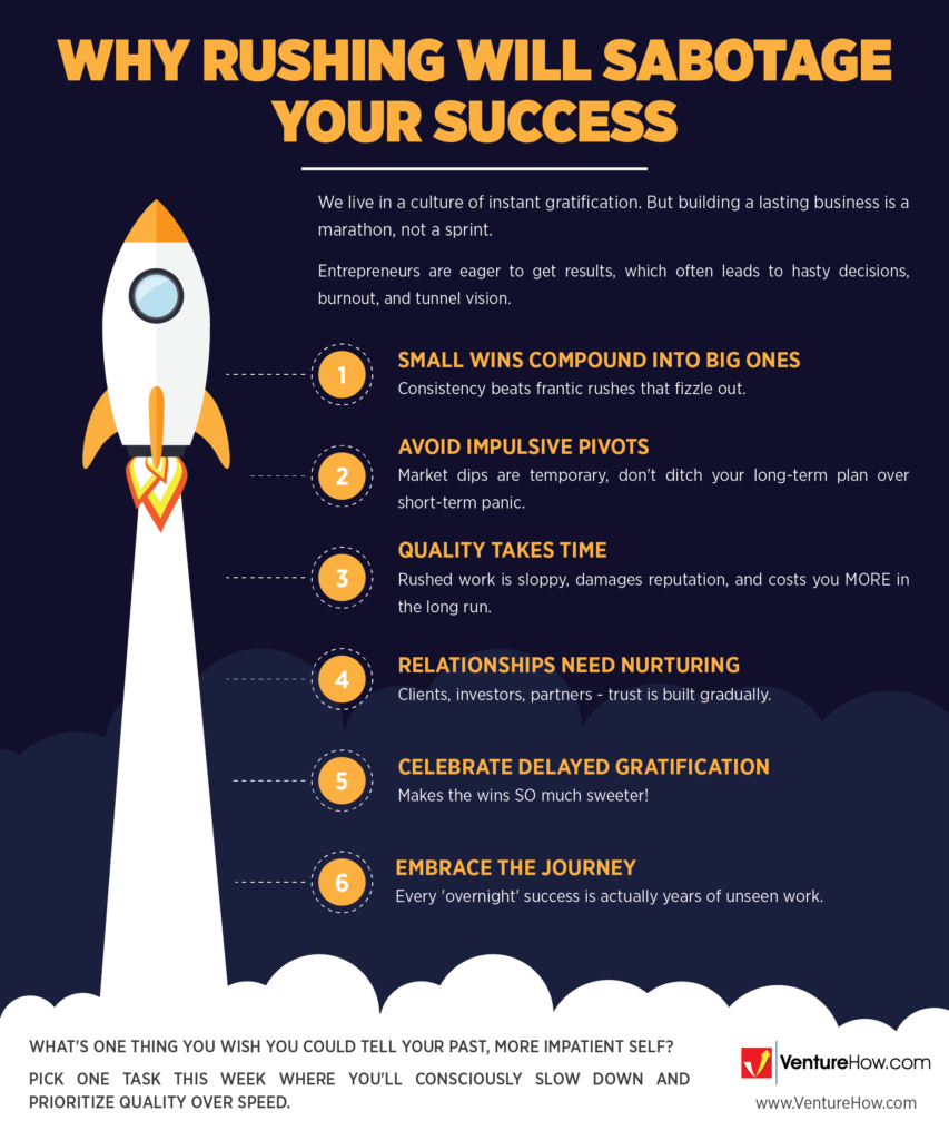 Why Rushing Will Sabotage Your Success