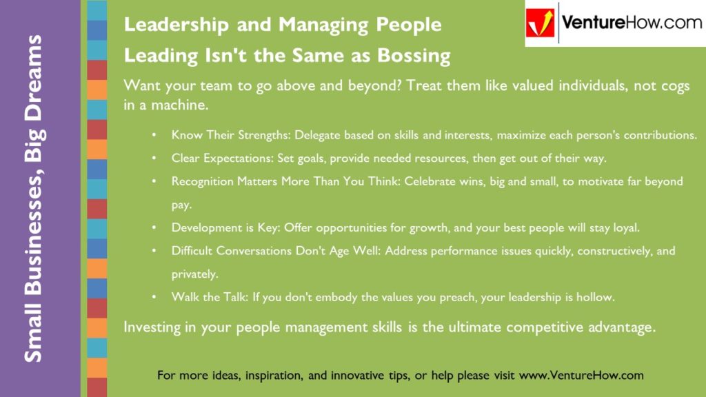 Leadership and Managing People