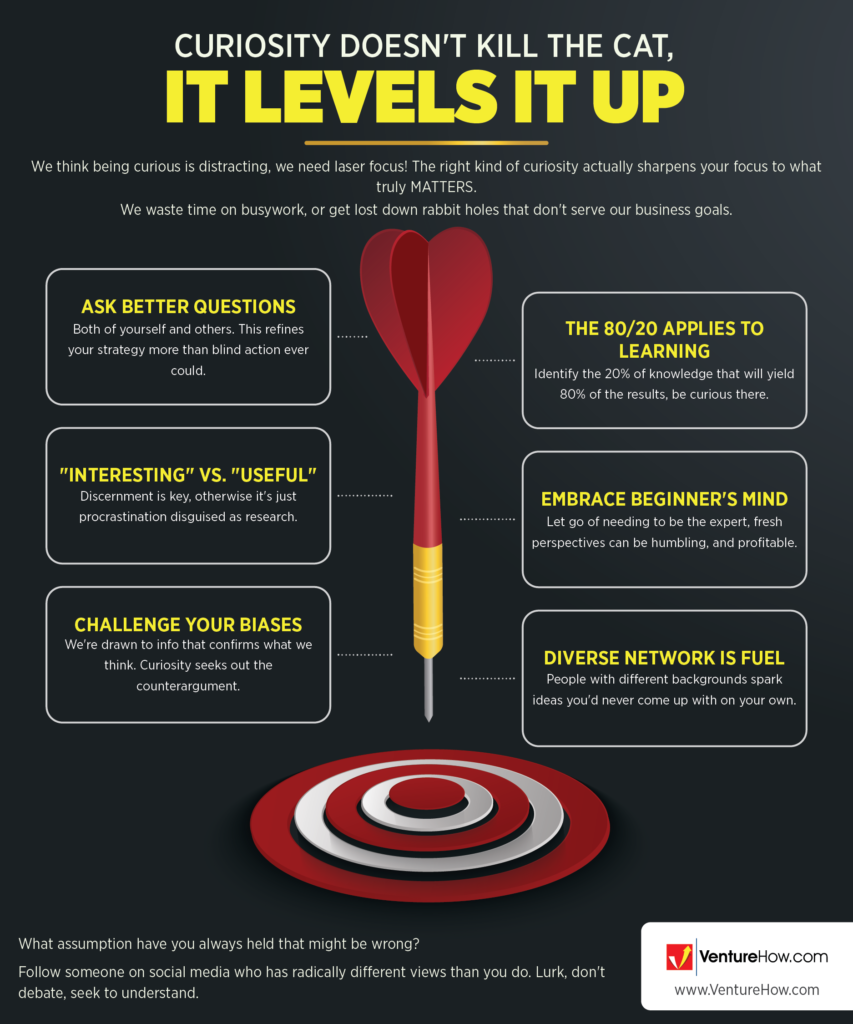 Curiosity Doesn't Kill the Cat, It Levels It Up