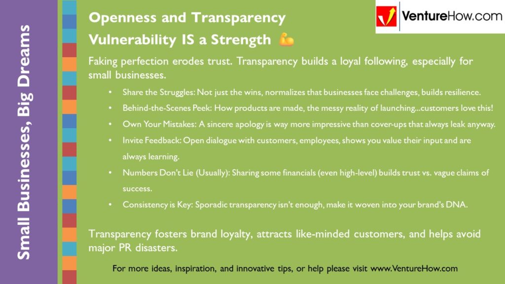 Openness and Transparency