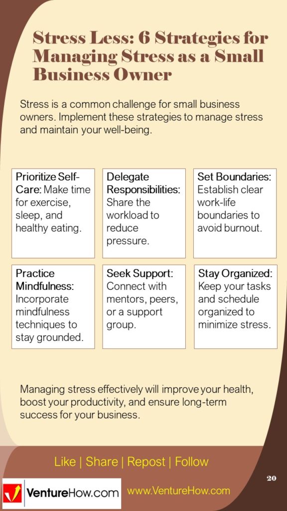 Stress Less: 6 Strategies for Managing Stress as a Small Business Owner