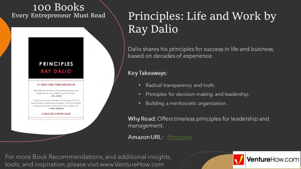 Principles: Life and Work by Ray Dalio
