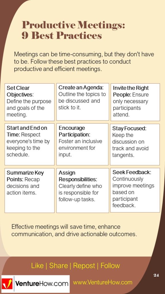 Productive Meetings: 9 Best Practices