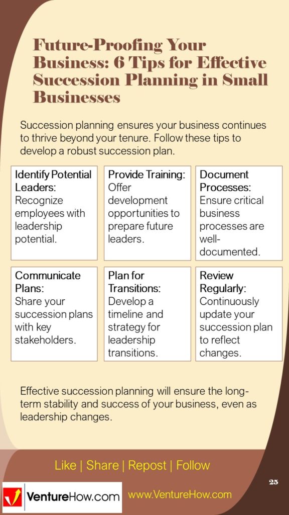 Future-Proofing Your Business: 6 Tips for Effective Succession Planning in Small Businesses