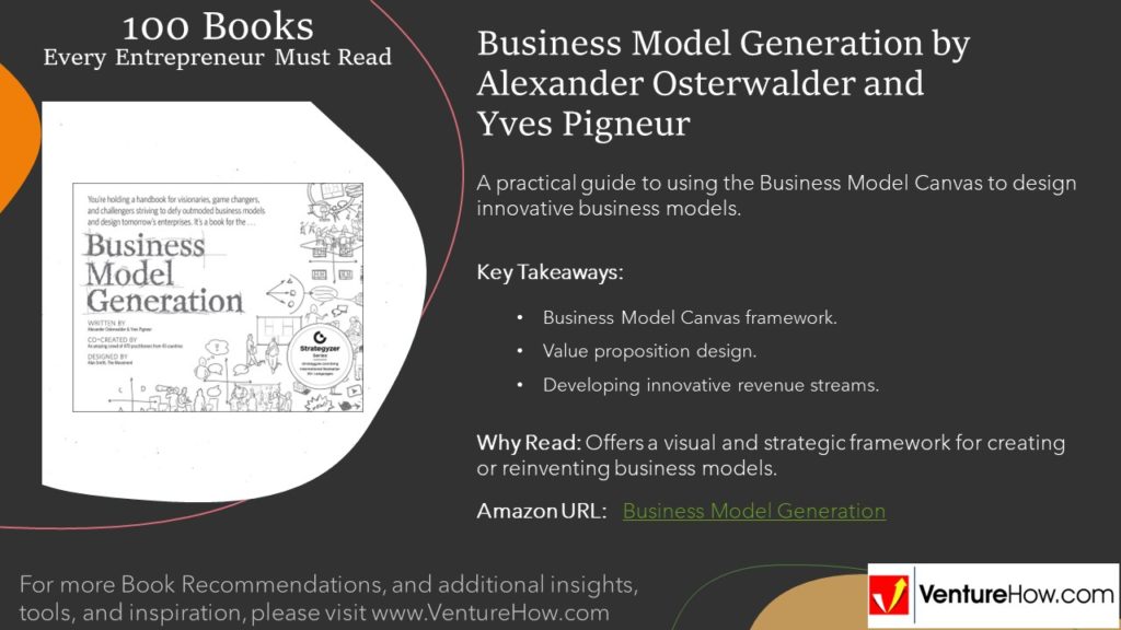 Business Model Generation by Alexander Osterwalder and Yves Pigneur