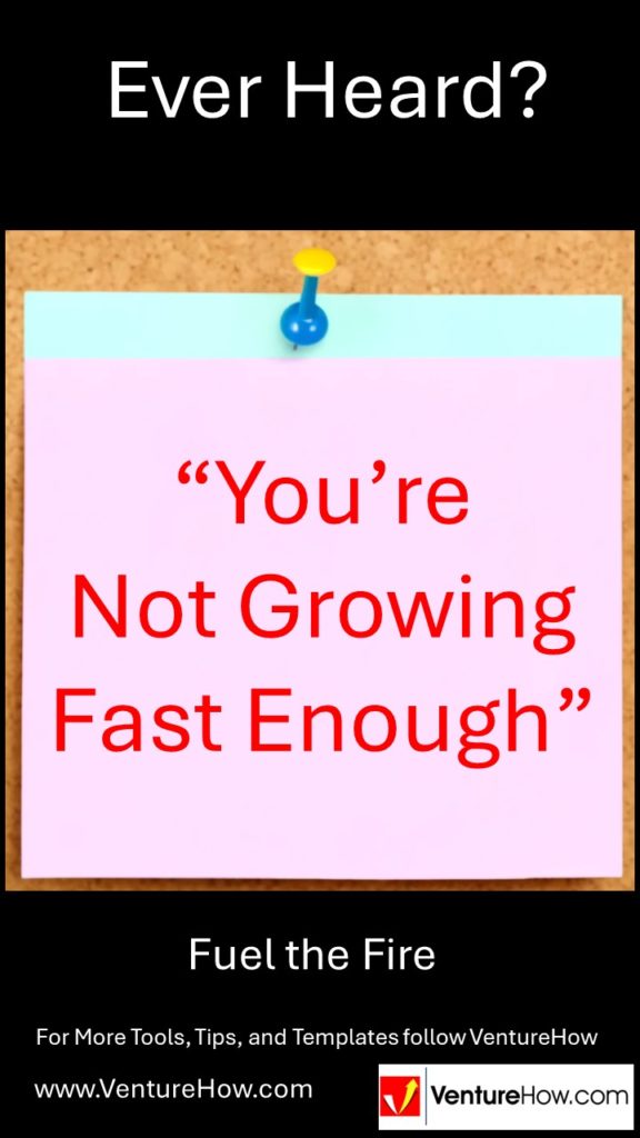 You're not growing fast enough