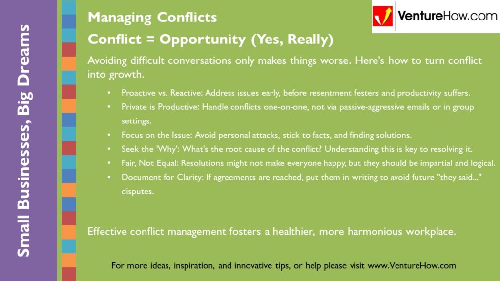 Managing Conflicts