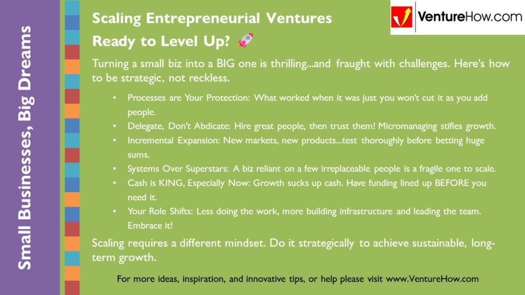 Scaling Entrepreneurial Ventures